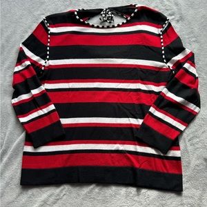 Red And Black Bold Stripped Shirt